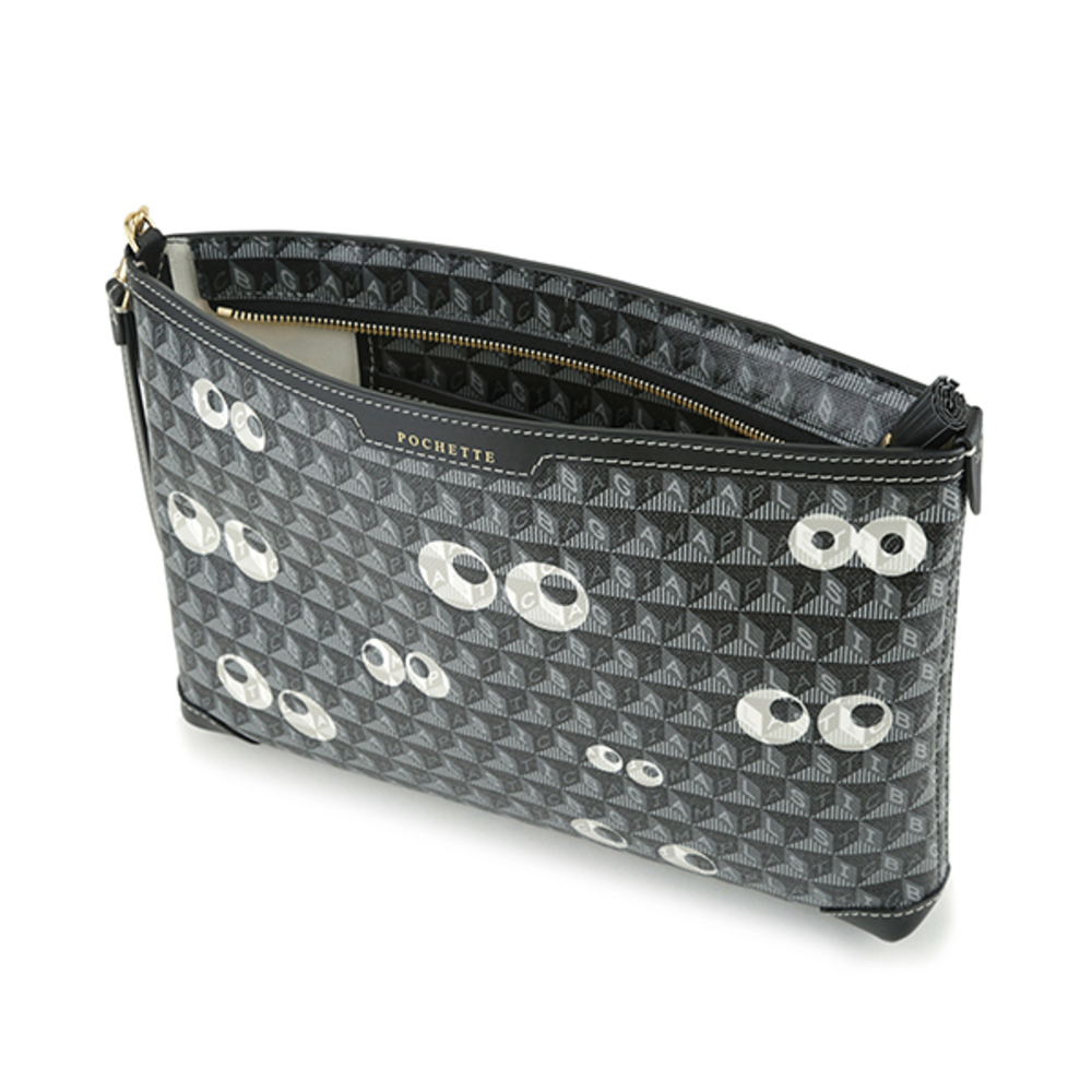 Anya Hindmarch Pouch Eyes Black - Picture 4 of 9